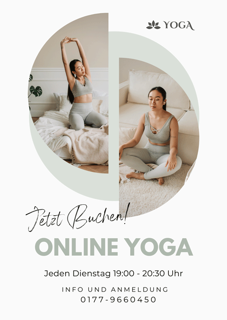 Yoga online am Dienstag