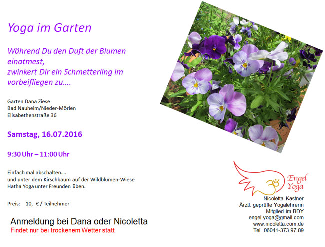 Yoga im Garten